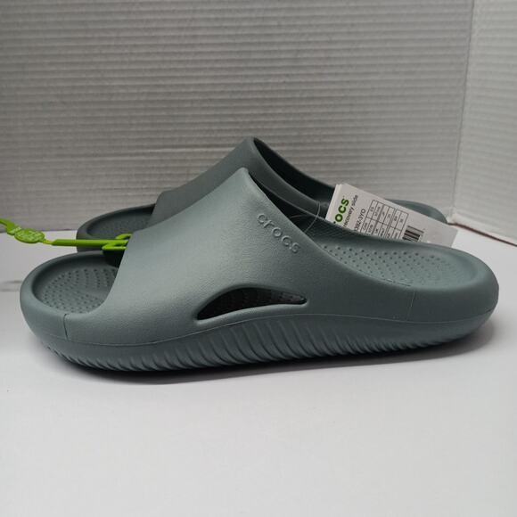 Crocs Mellow Recovery Slides Green Men’s Size 7 / Women’s 9 - Picture 3 of 5
